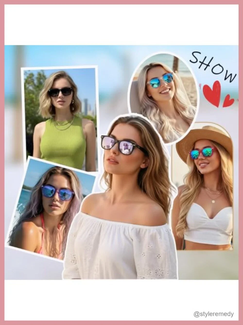 Medium Square Mirror Sunglasses UV400 Polarized Unisex